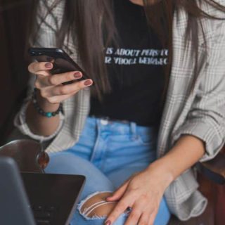 Checking the news on TikTok